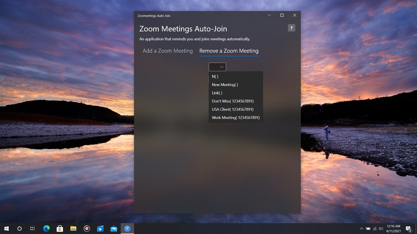 #4. Virtual Meetings Auto Join (Windows) Podle: mvkapps