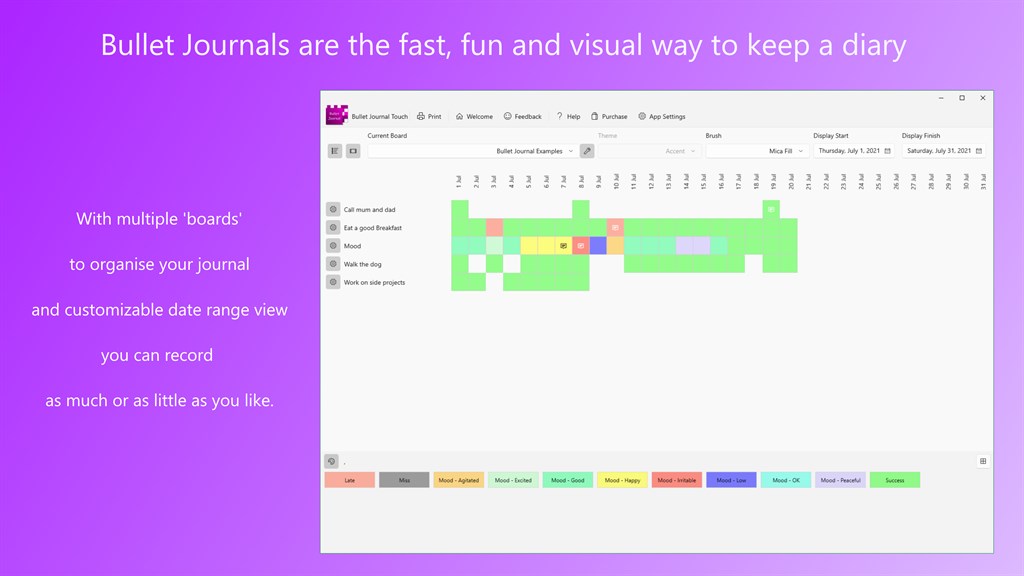 Bullet Journal Visual Diary Microsoft Apps