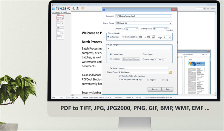 PDF to TIFF Converter - PDFCool - PC - (Windows)
