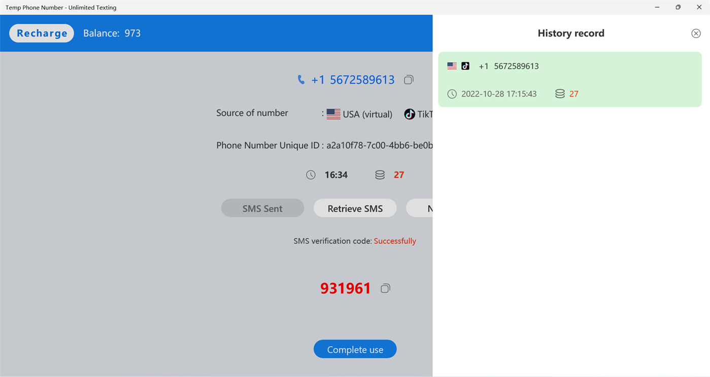 #5. Temp Phone Number - Unlimited Texting (Windows) 作者: SecurityDevelopment