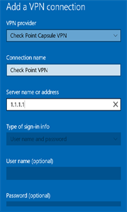 Check Point Capsule VPN screenshot 2