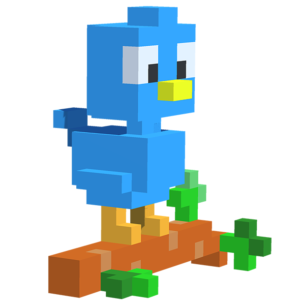 Birds 3D Color by Number - Voxel Coloring Book