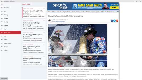 Sports News Australia News Reader screenshot 3