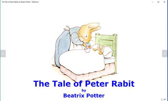 The Tale of Peter Rabbit, by Beatrix Potter - Slideshow screenshot 1