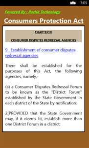Consumers Protection Act screenshot 4