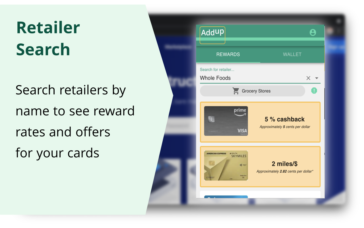 AddUp | Credit Card Rewards + Online Shopping
