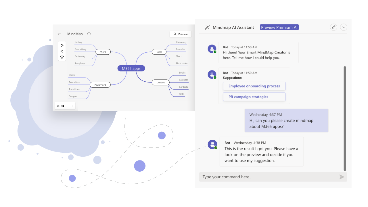 Snapshot 3 of MindMap for Microsoft Teams - Collaboration