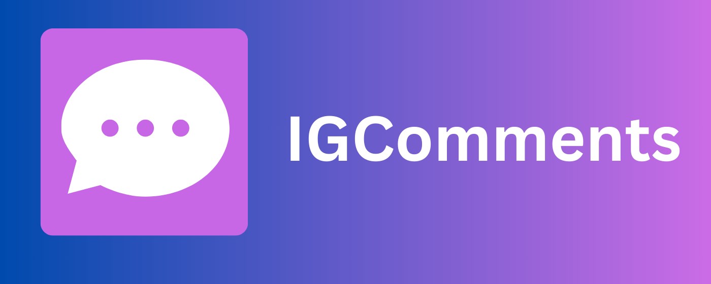 Comments Export - Post Comments Exporter and Scraper for Ins