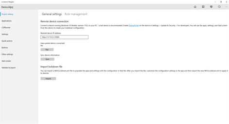Lockdown Designer Screenshot