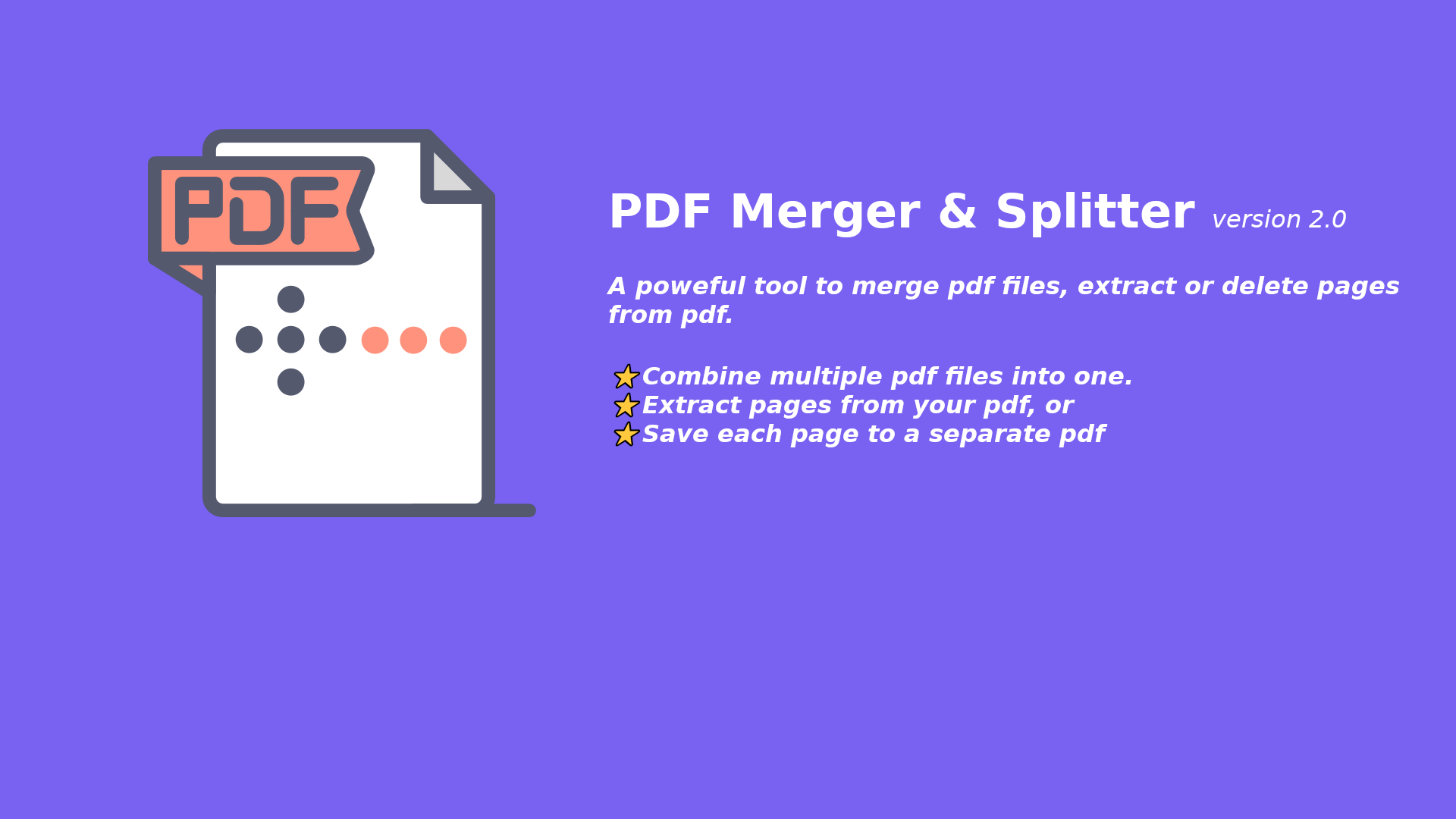 PDF Merger & Splitter: free pdf splitter to extract pdf ...