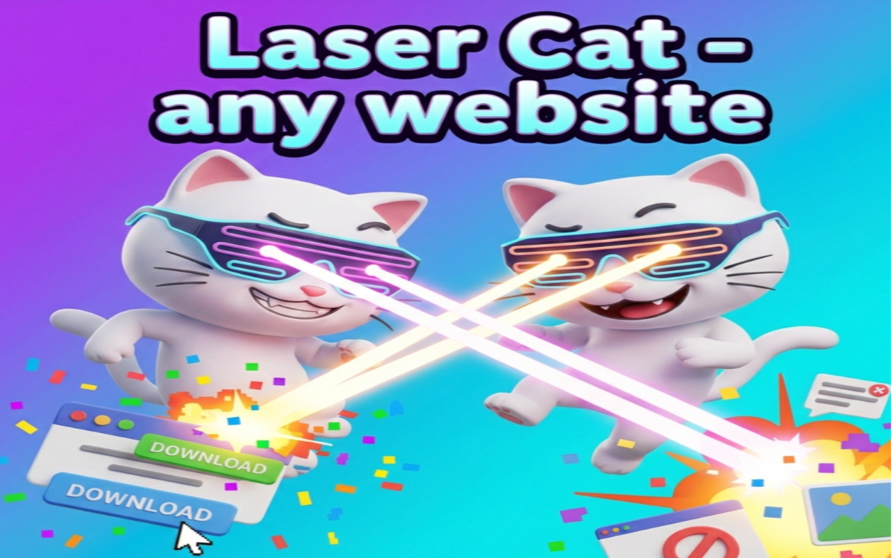 Laser Cat - any website