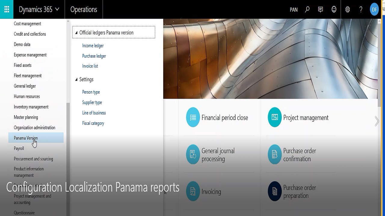 Snapshot 1 of Panama Localization Pack