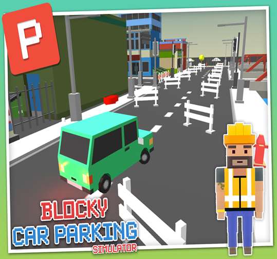 Blocky Car Parking Simulator screenshot 5