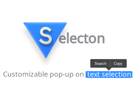 SelectON — selection popup. Copy & search small promo image