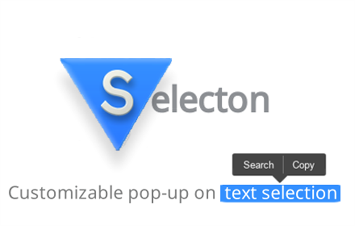 SelectON — selection popup. Copy & Search