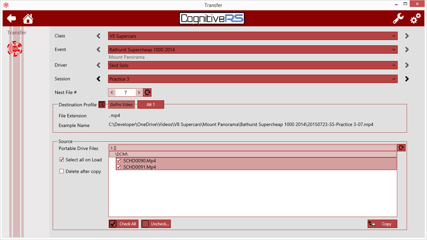 #1. Transfer RS (Windows) Με: Cognitive.RS