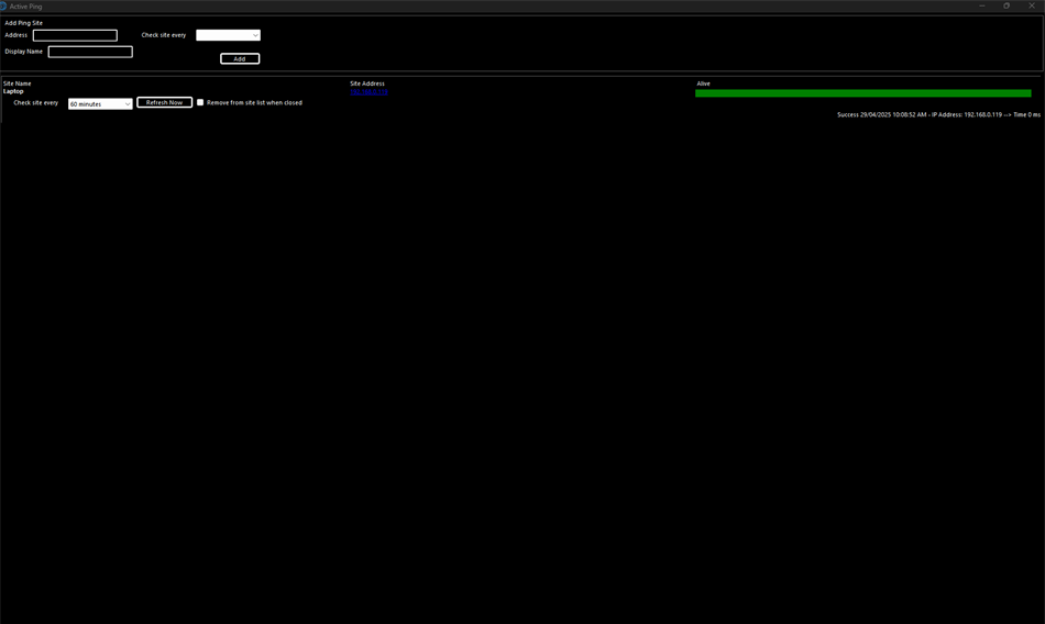 FW Active Ping (Windows) Podle: Fullyworked