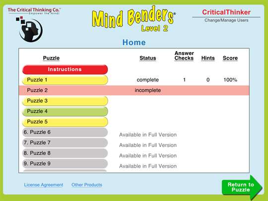 Mind Benders® Level 2 (Free) screenshot 5
