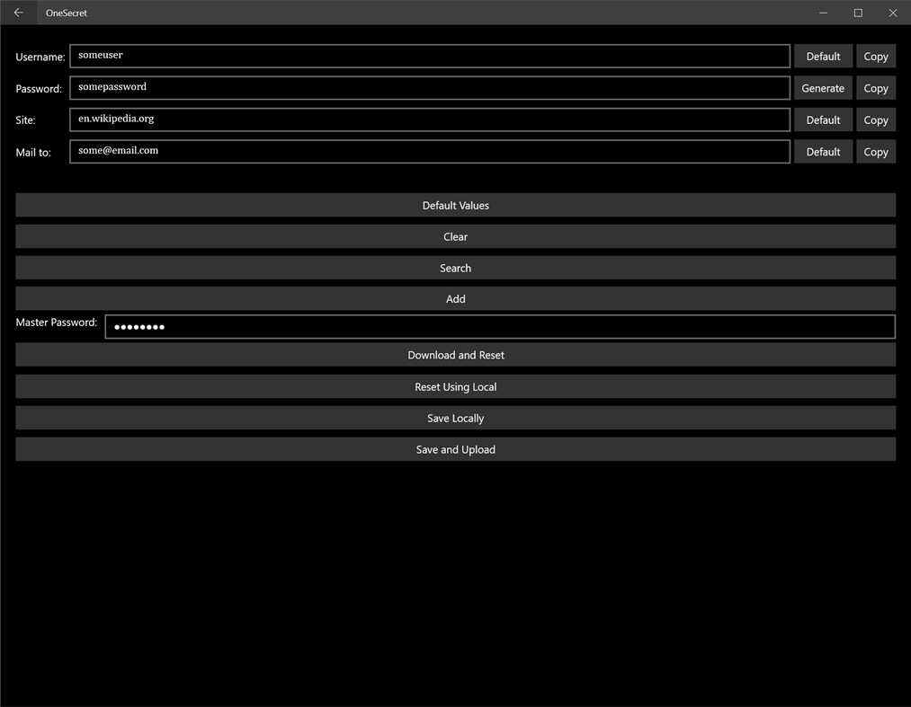 #2. OneSecret (Windows) Ved: Bogdan Verbenets