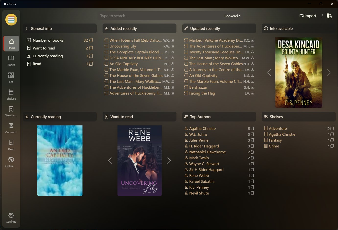 Bookerei screenshot