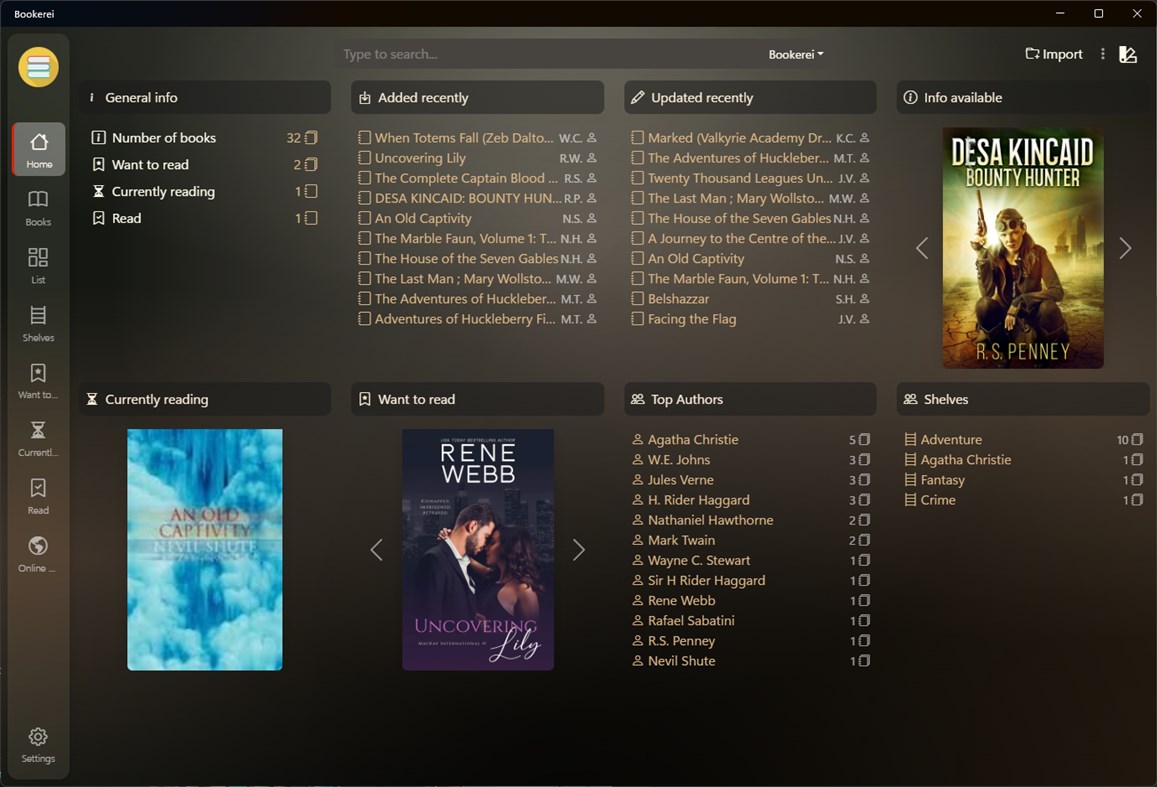 #1. Bookerei (Windows) By: Dalibor Trišić