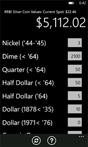 RRBI Coin Silver Calculator screenshot 2
