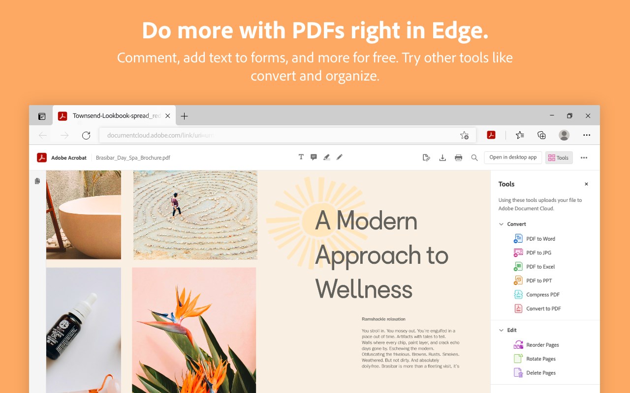 Adobe Acrobat Pdf Edit Convert Sign Tools Microsoft Edge Addons