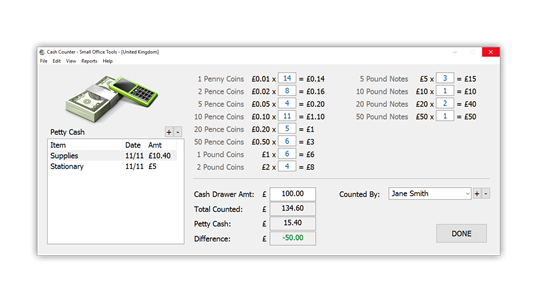 Cash Counter - Small Office Tools screenshot 4