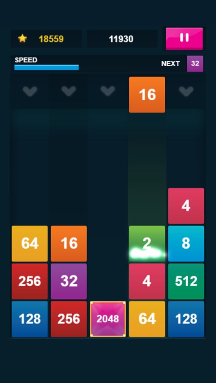 #3. 2048:X2 Merge Blocks (Windows) By: Inlogic-Software