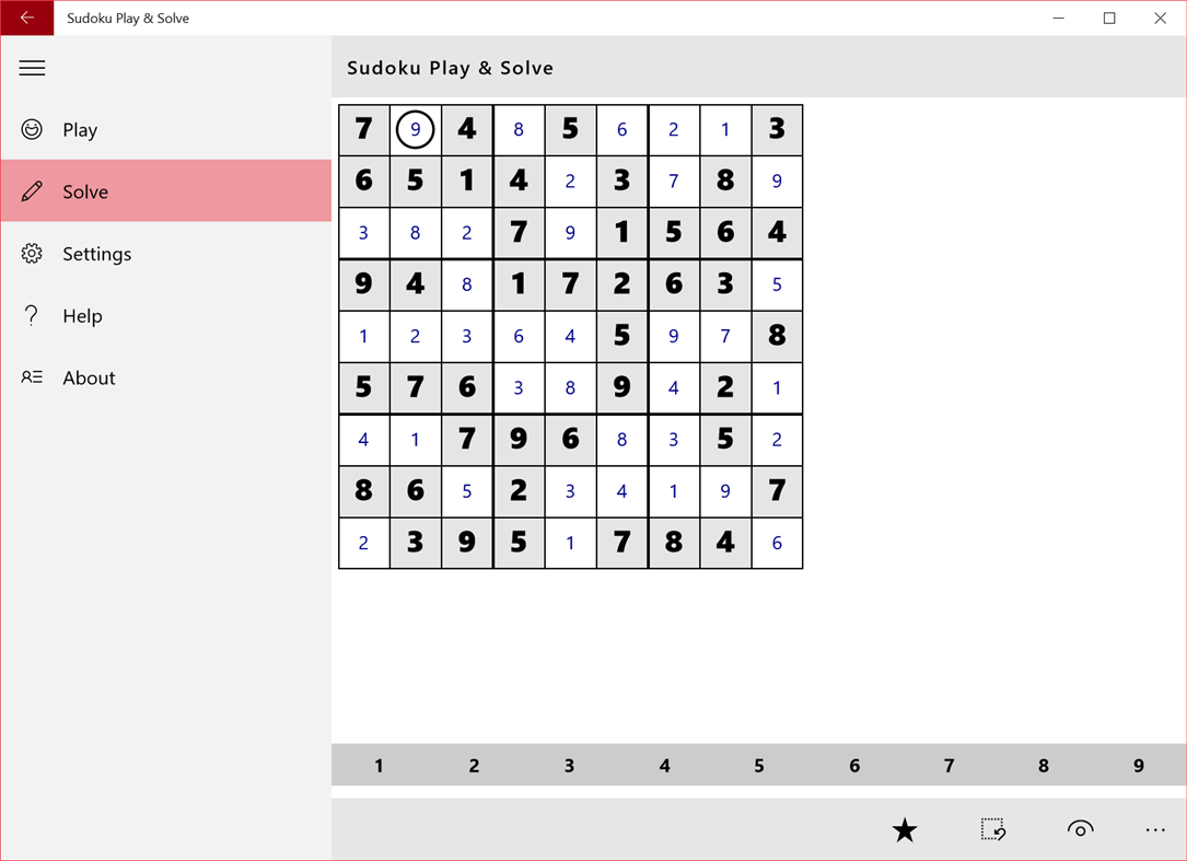 #3. Sudoku Play & Solve (Windows) By: Berger-Kubik