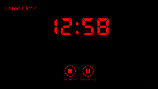 Game Clock screenshot 1