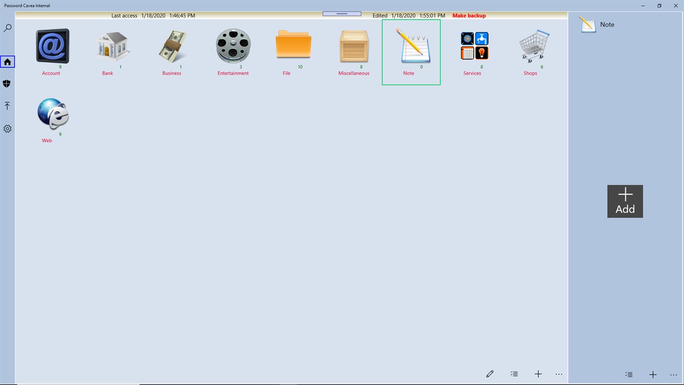 #4. Password Caveau (Windows) Podle: Giboc