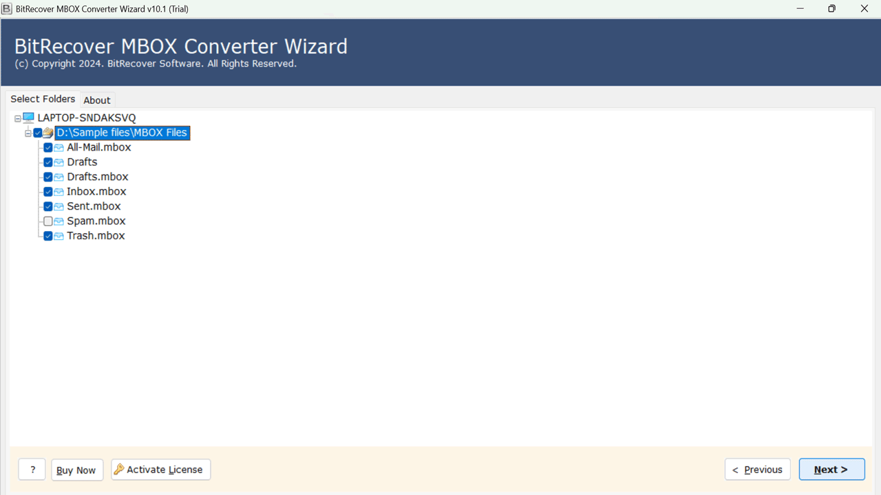 Snapshot 4 of BitRecover MBOX to NSF Converter