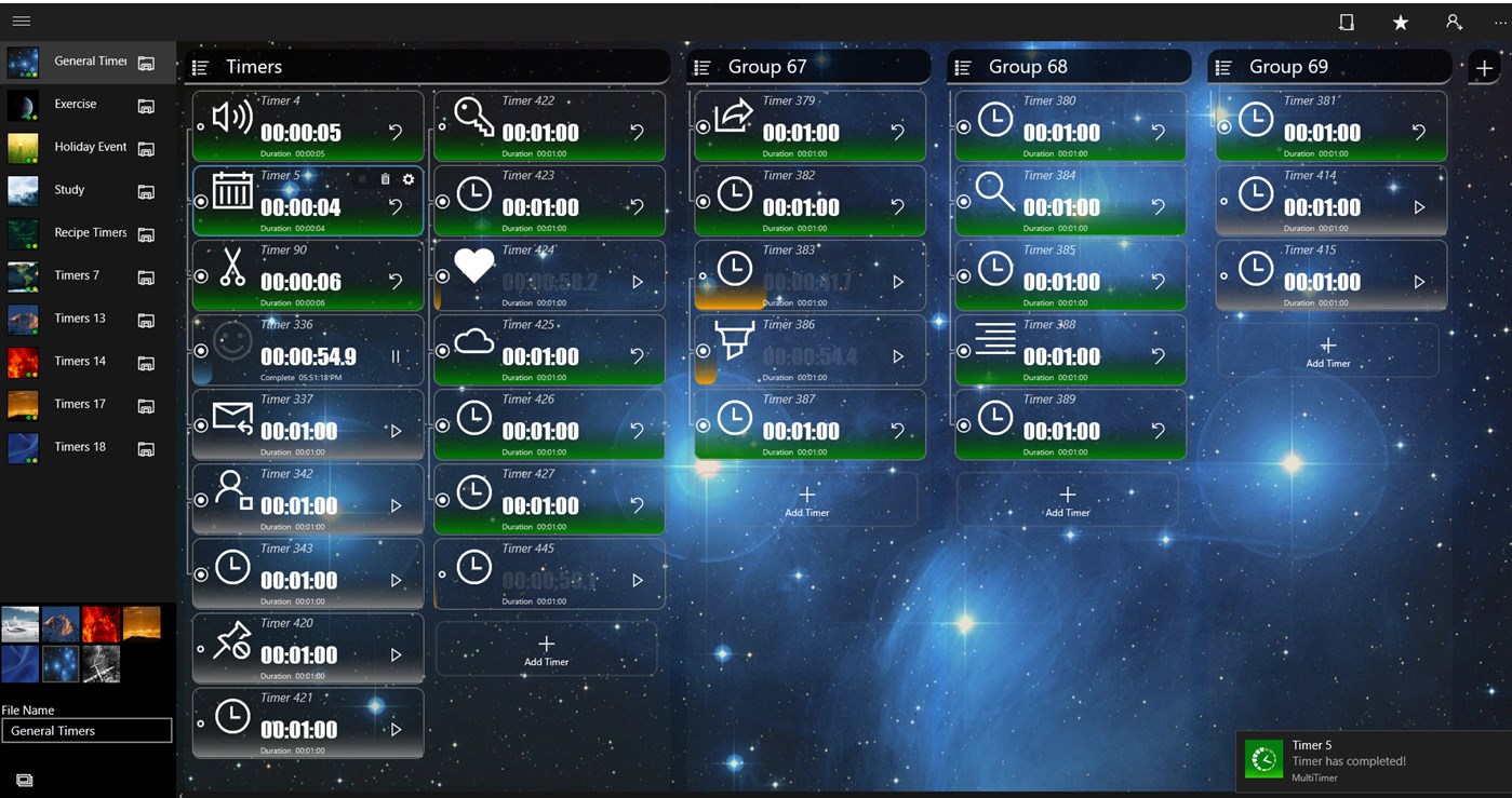 #2. MultiTimer (Windows) Podle: Anomaly Apps
