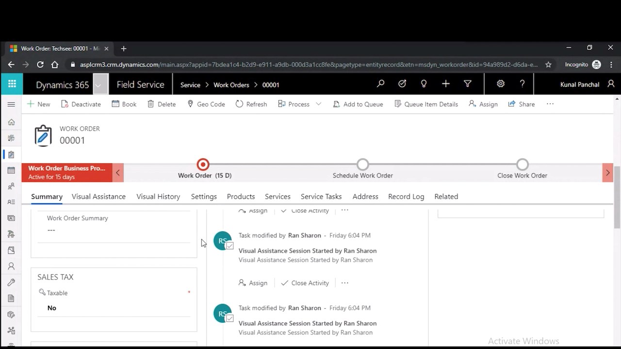 Snapshot 3 of TechSee Intelligent Visual Assistance for Dynamics 365