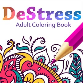 Relaxing Coloring Book - Color in Faces, Birds, Food, Pets & More For Stress Reduction