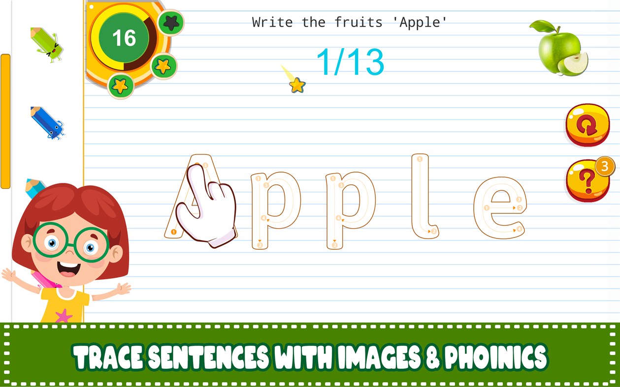 #4. ABC Tracing & Phonics (Windows) By: NovaSoftwares