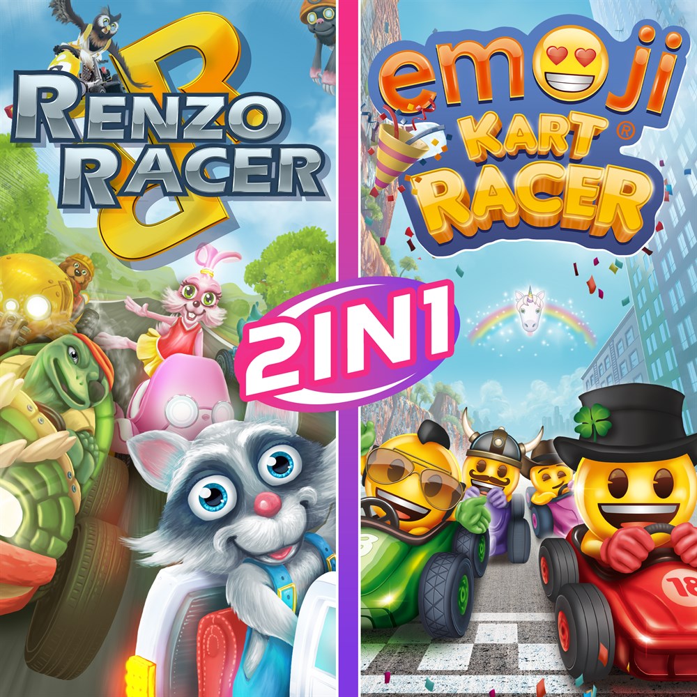 2-in-1 Kart Racing Bundle cover art (full size)