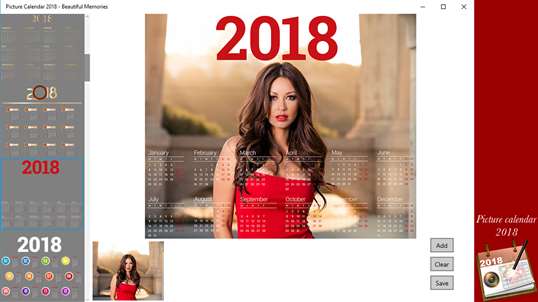 Picture Calendar 2018 - Beautiful Memories screenshot 1