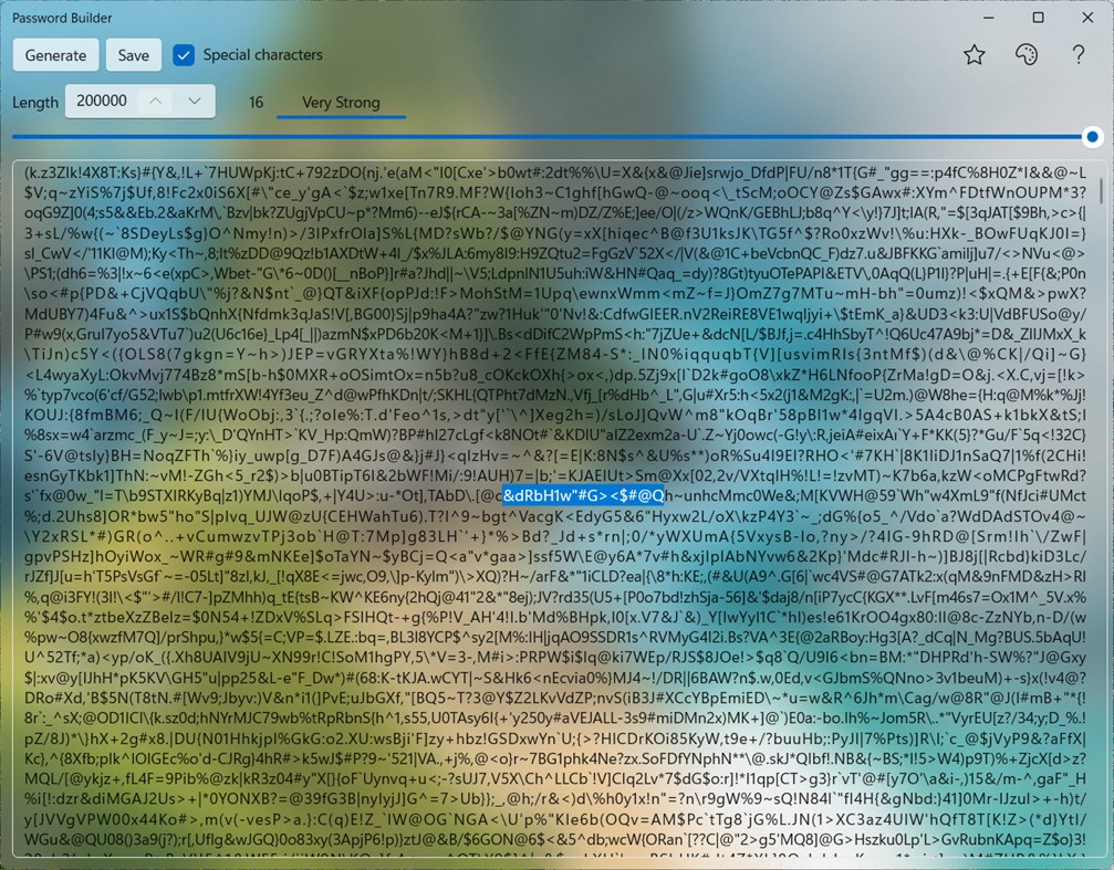 #3. Password Builder (Windows) Με: Alexander Komarov