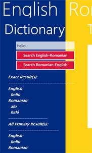 English-Romanian Dictionary And Phrasebook screenshot 1