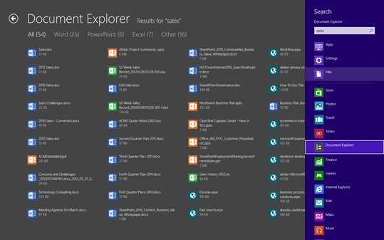 Document Explorer screenshot 5