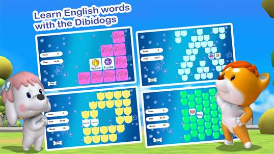 Dibidogs learning English memory game screenshot 3