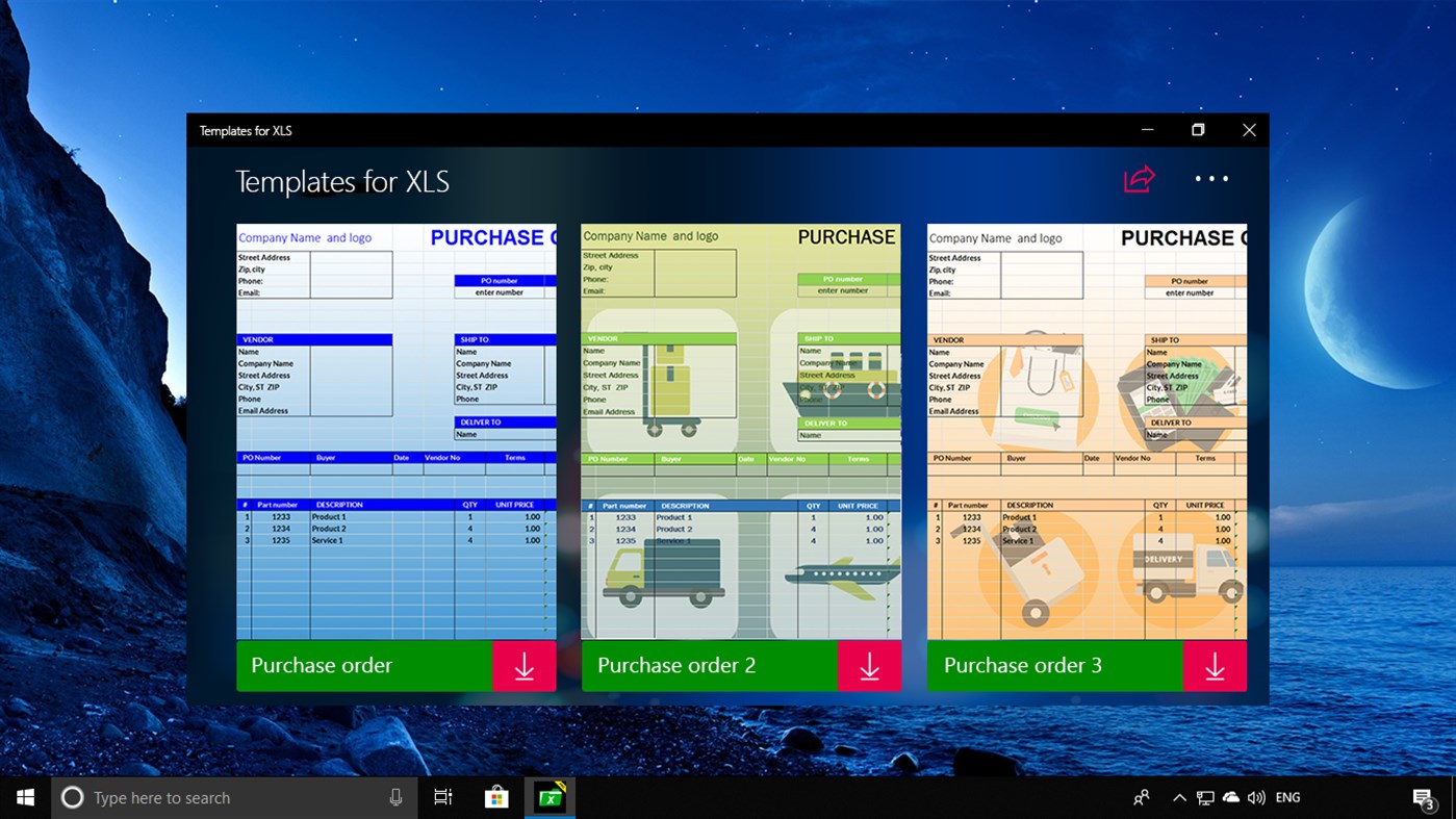 #7. Templates for XLS (Windows) Által: Yellow Elephant Productions
