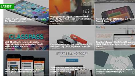 Capture d’écran : Latest Articles Page