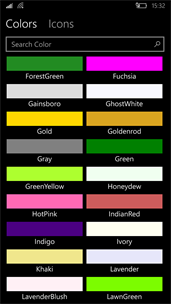 UWP Dev Colors&Icons screenshot 1