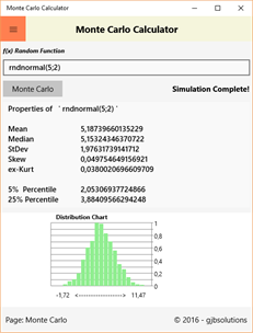 Monte Carlo Calculator screenshot 1