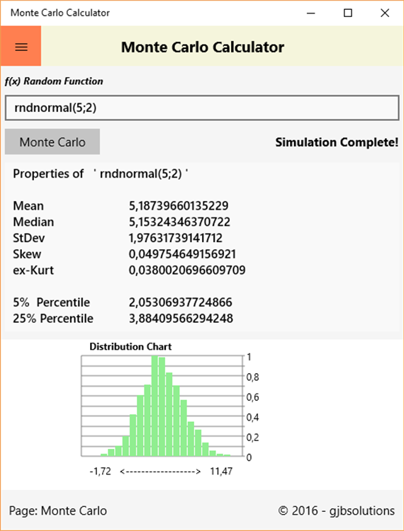 Monte Carlo Calculator - PC - (Windows)