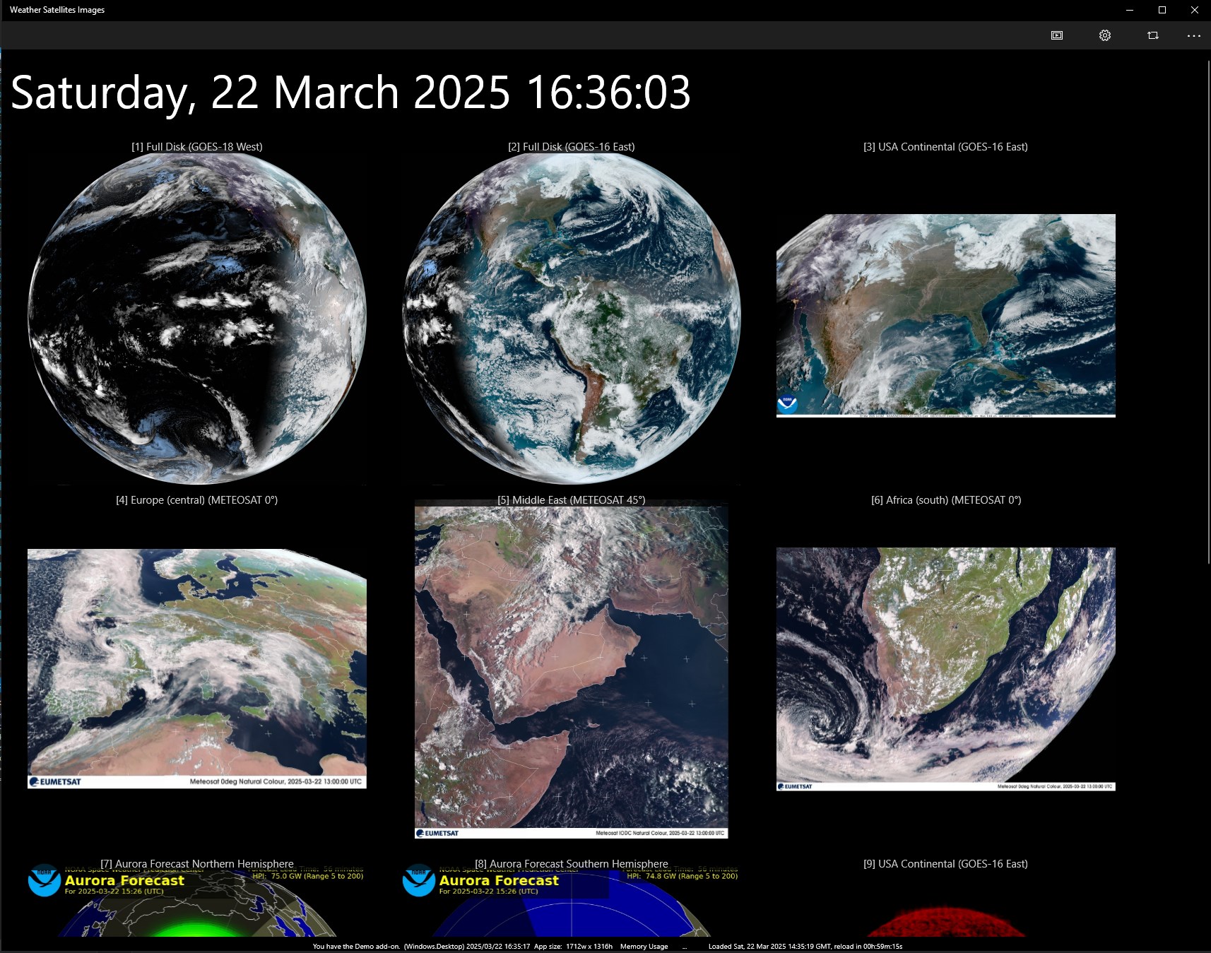 Weather Satellites Images screenshot
