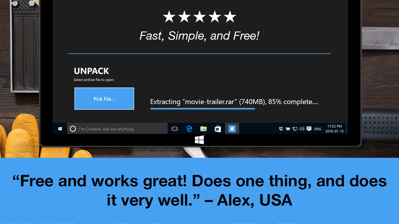 #4. RAR Opener (Windows) Oleh: Tiny Opener